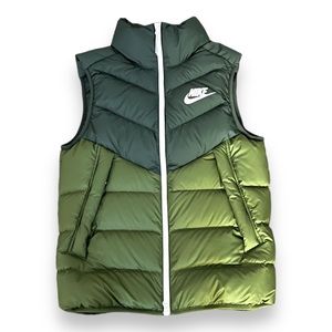 Nike Down Fill Windrunner Vest Men’s Small - two tone green